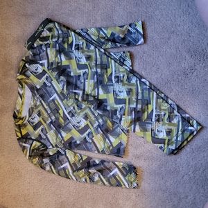 Terramar base layer set, toddler size 2T, neon green and grey